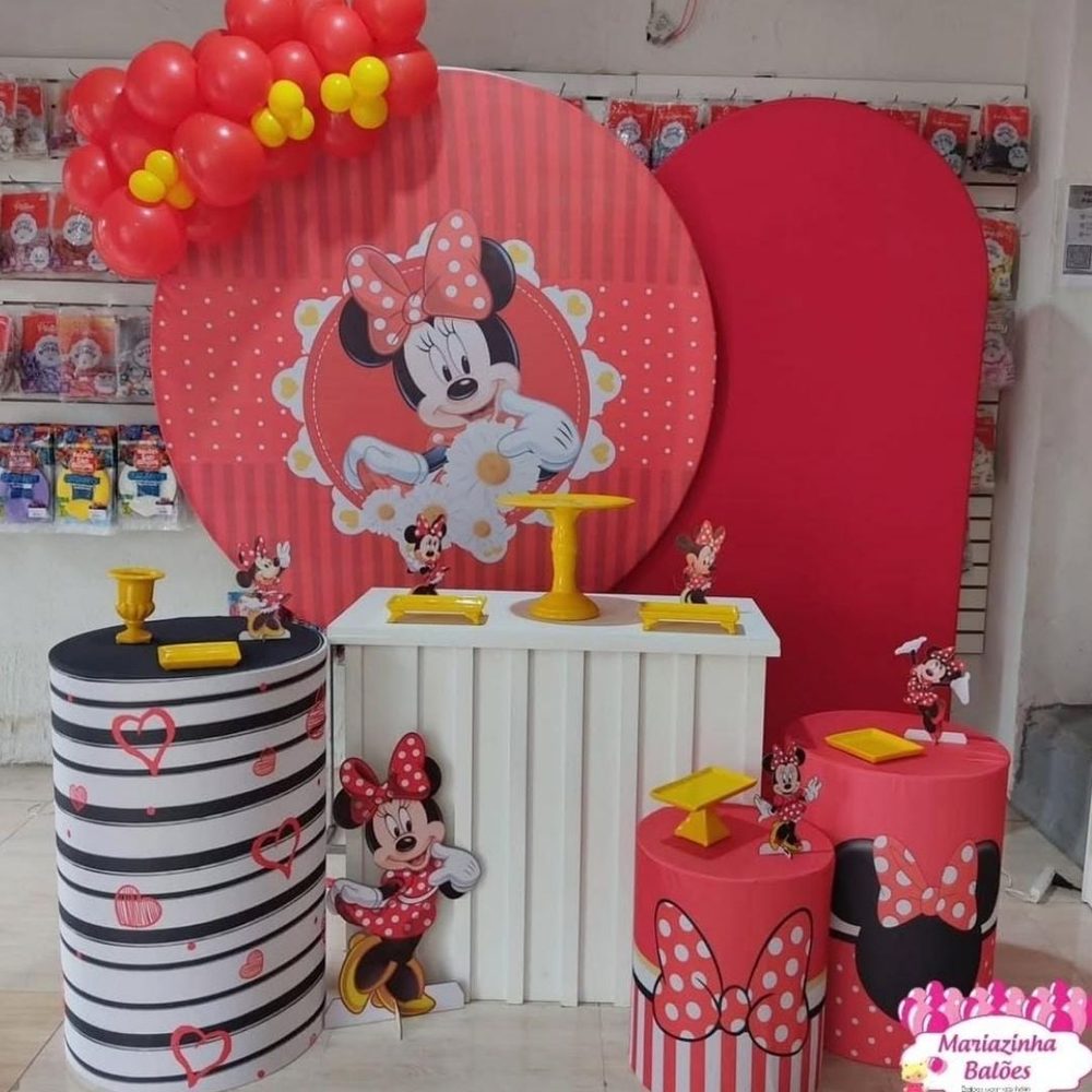 Kit decorativo tema Minnie — Mariazinha Balões